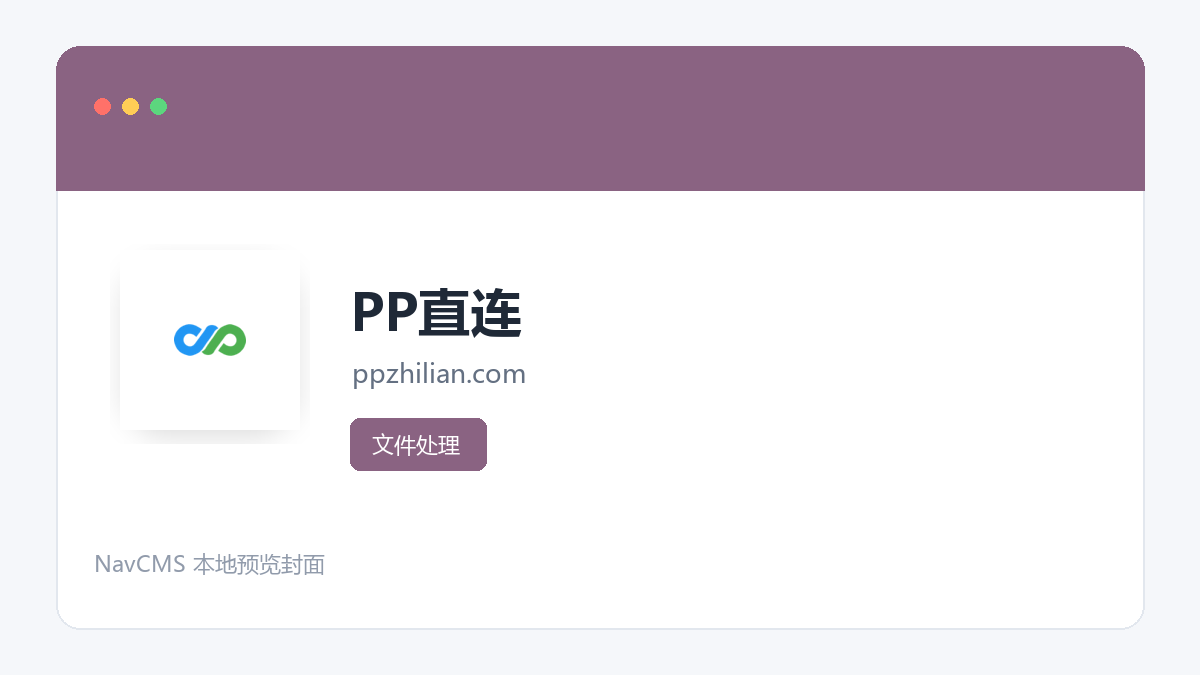 PP直连 官方网站页面预览图
