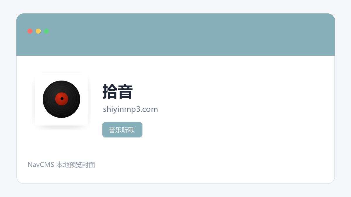 拾音 官方网站页面预览图