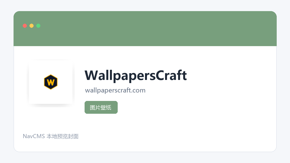 WallpapersCraft 官方网站页面预览图