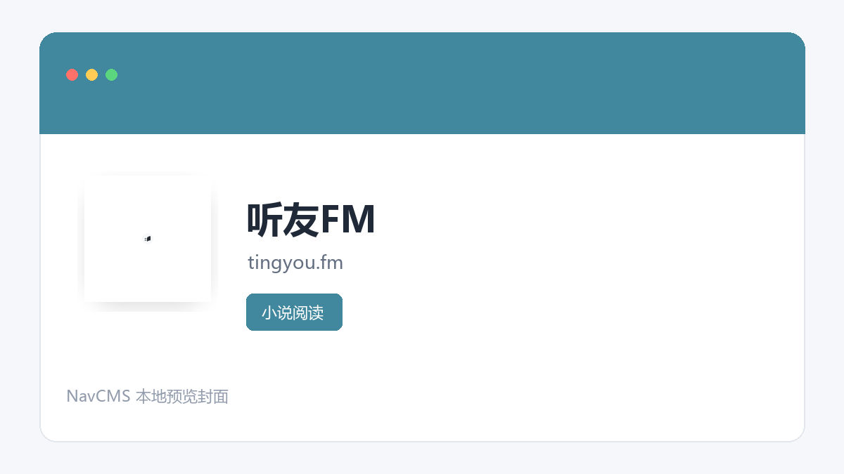 听友FM 官方网站页面预览图
