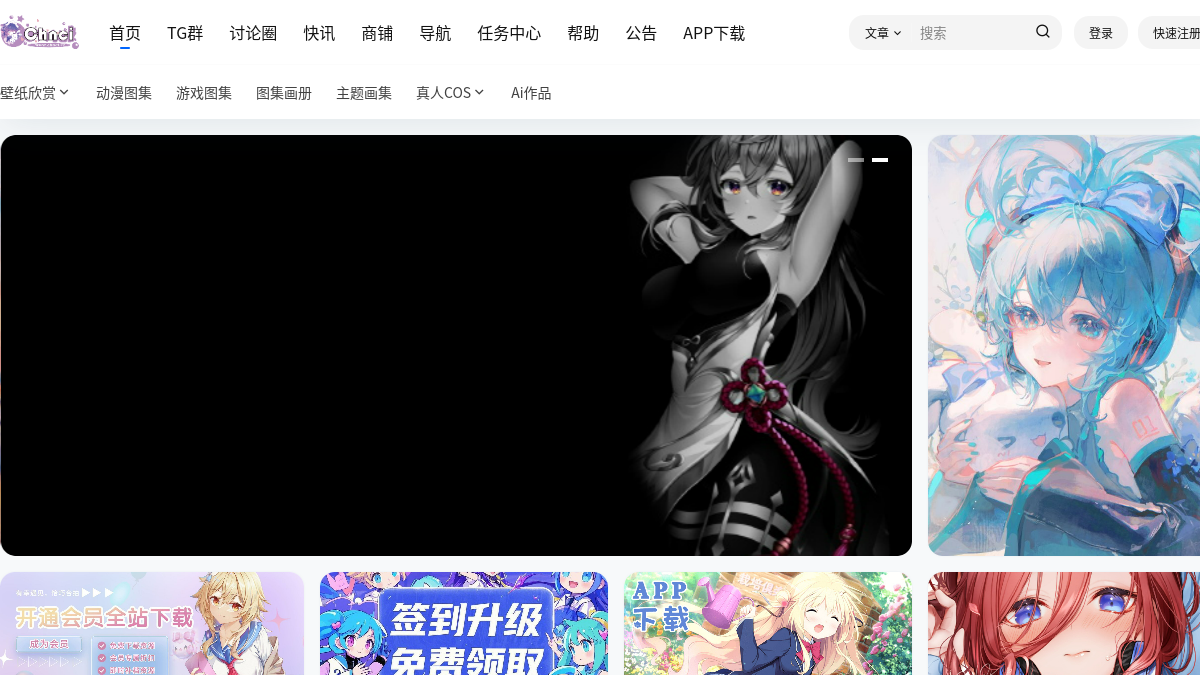 Chnci 官方网站页面预览图