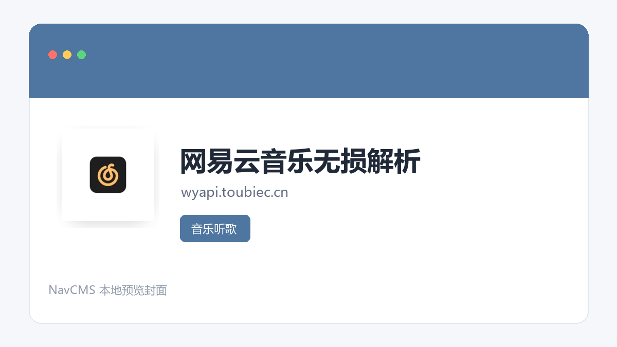 网易云音乐无损解析 官方网站页面预览图