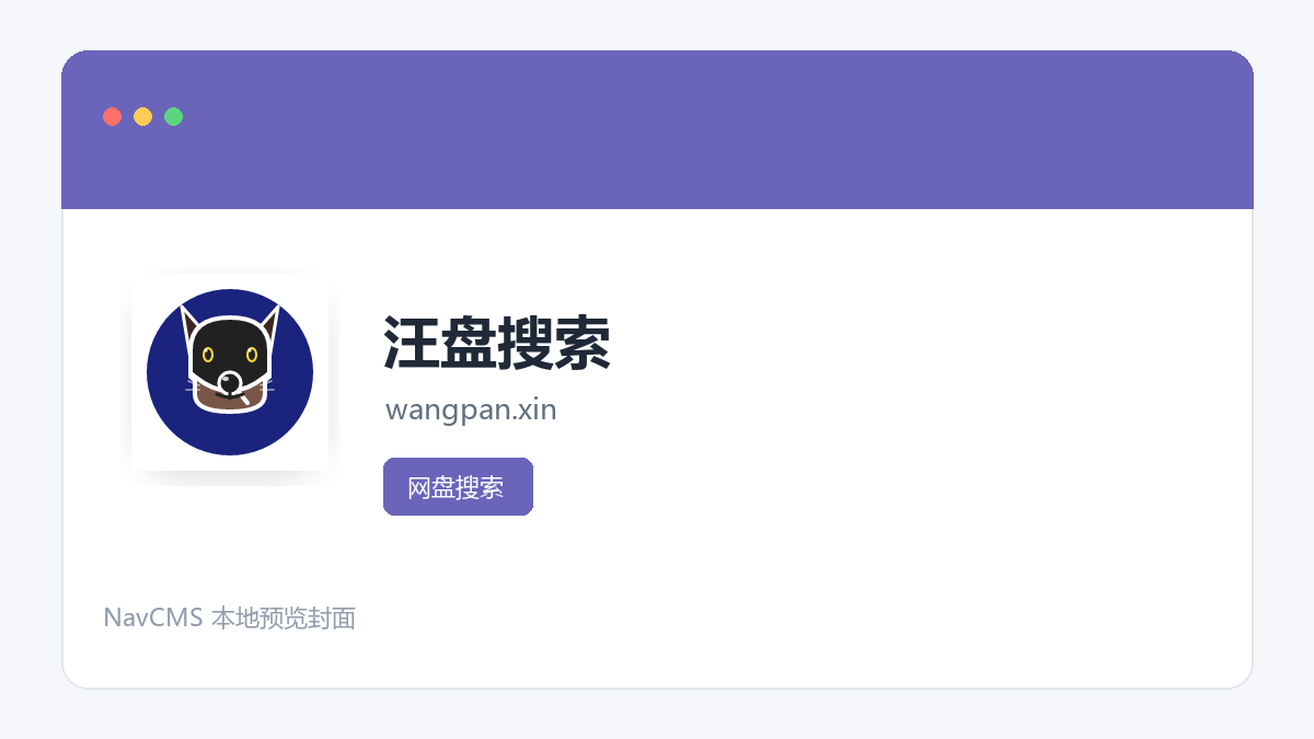 汪盘搜索 官方网站页面预览图