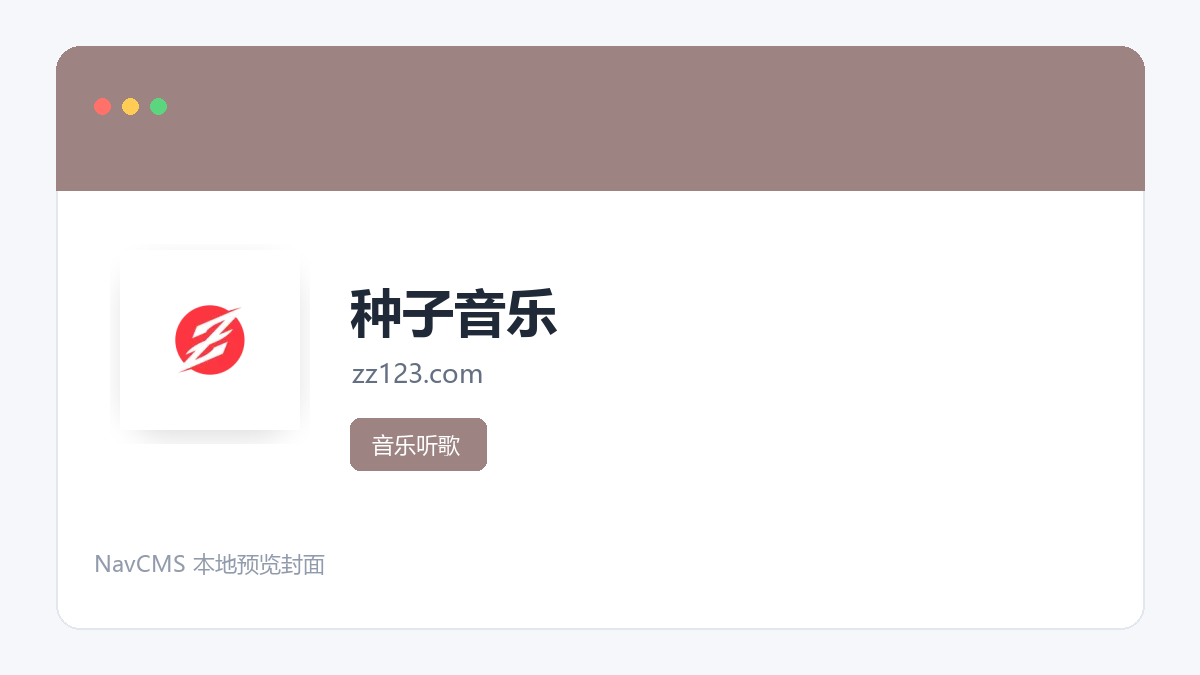 种子音乐 官方网站页面预览图