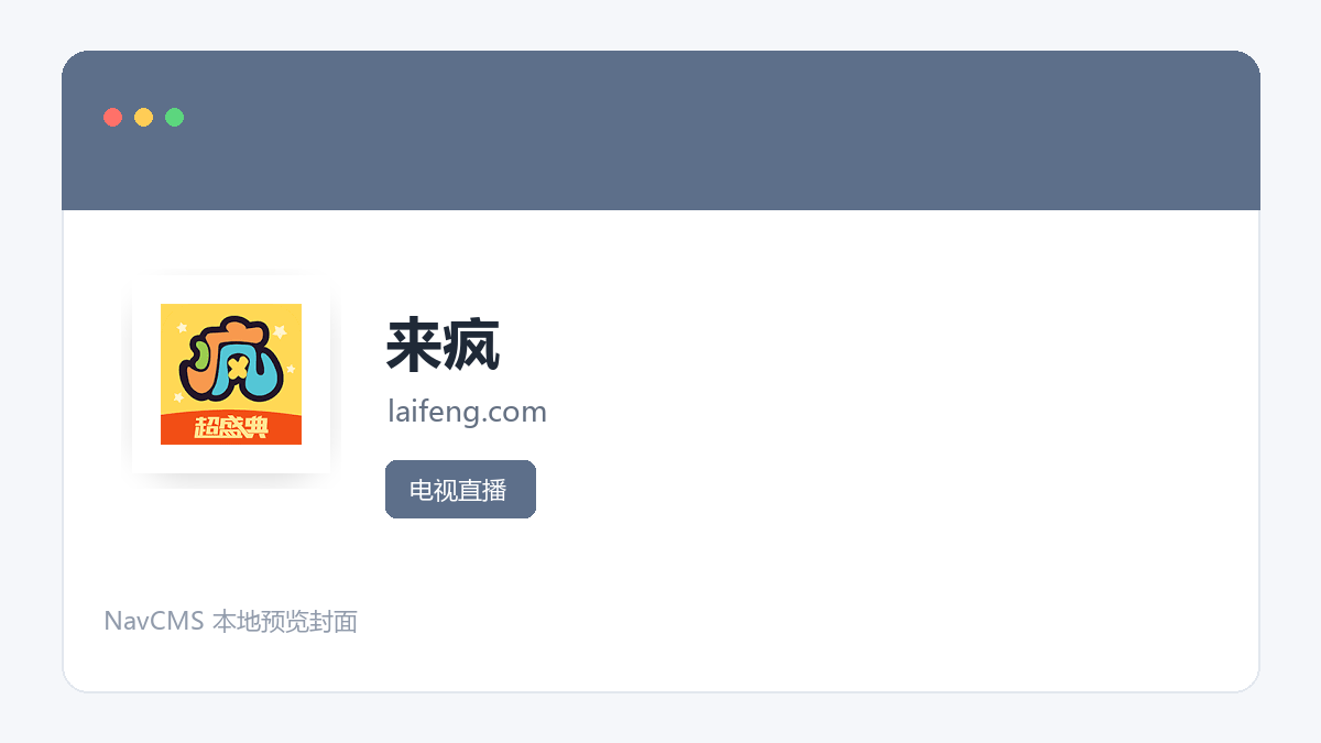 来疯 官方网站页面预览图