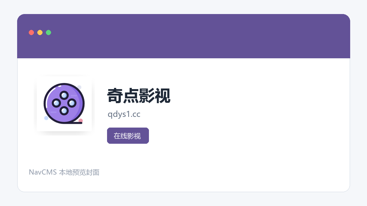 奇点影视 官方网站页面预览图